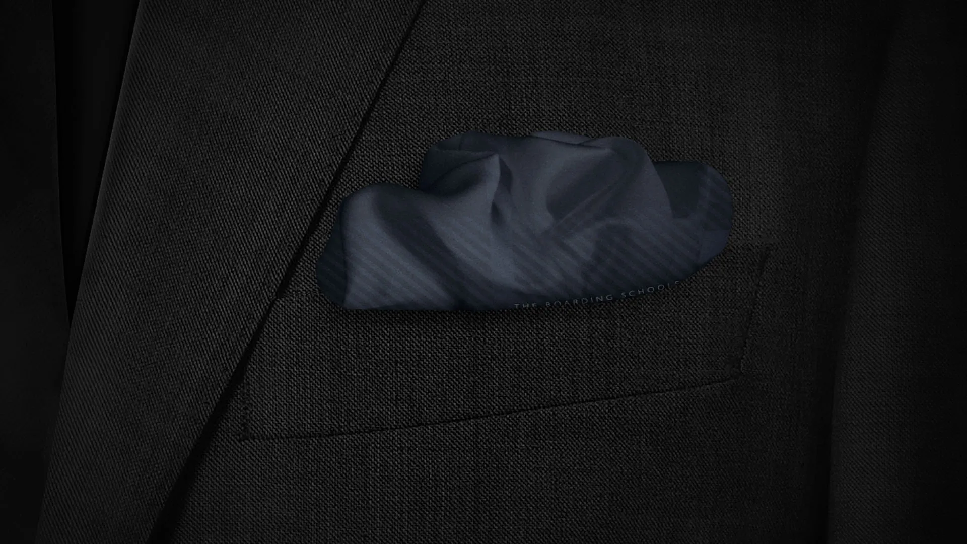 branding, stationery, plaid, blue, black, handkerchief